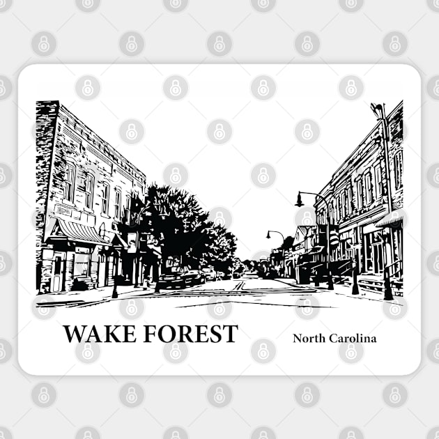 Wake Forest North Carolina Magnet by Lakeric